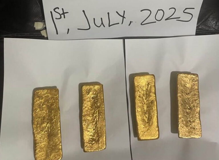 Authentic gold bar showcased by East Africa Mineral Consultancy for investment and mining projects